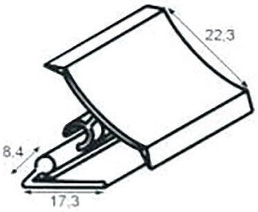 Съединителна лента Mrk120 3000мм PVC пластмаса черна 132-1310060090