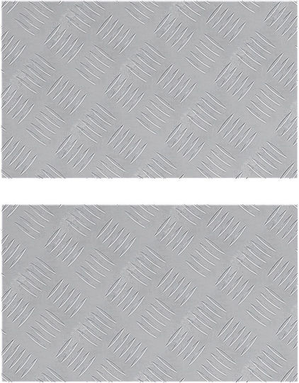 vidaXL Plintă de Pardoseală Aluminiu pentru Trepte 50x30cm. 2buc