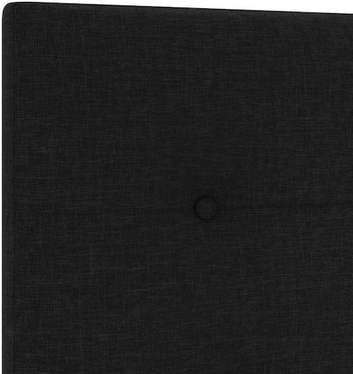 vidaXL Fabric Bed Headboard Black 90x88cm