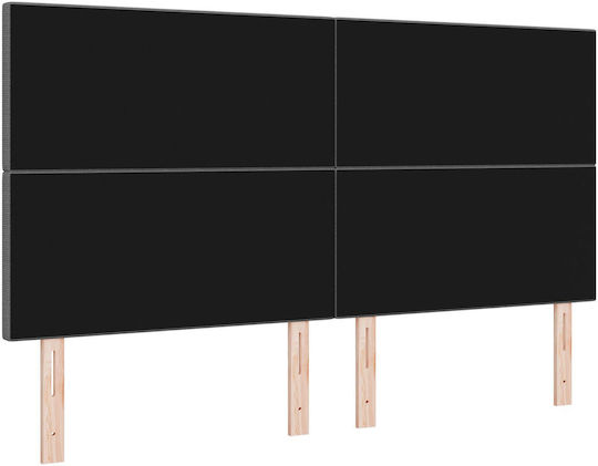 vidaXL Fabric Bed Headboard Light Gray 180x128cm
