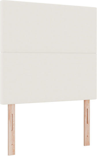vidaXL Stoff-Kopfstütze für Betten Beigefarbene 80x128cm