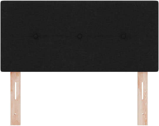 vidaXL Fabric Bed Headboard Black 90x88cm