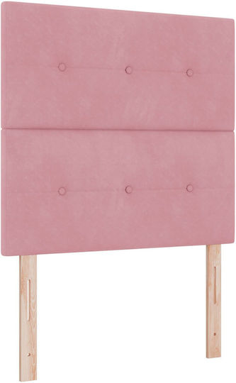 vidaXL Fabric Bed Headboard Pink 90x88cm