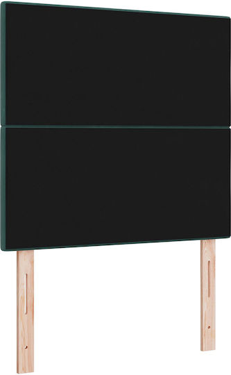 vidaXL Fabric Bed Headboard Cushion Dark Green 90x88cm