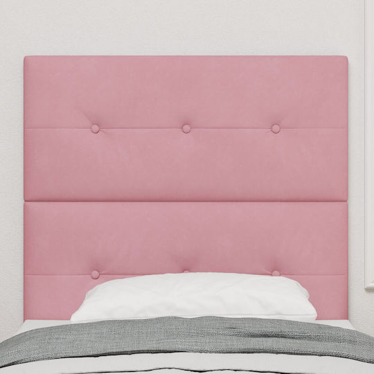 vidaXL Fabric Bed Headboard Pink 100x88cm