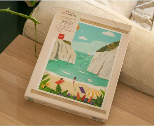 Pictură cu Diamante Colaj cu Pietre Stiniva Beach La Petite