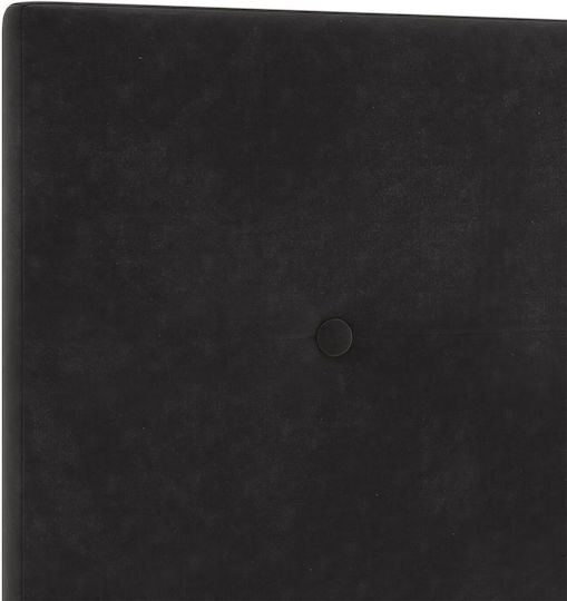 vidaXL Stoff Kopfstütze Für Bett Schwarz 80x128cm