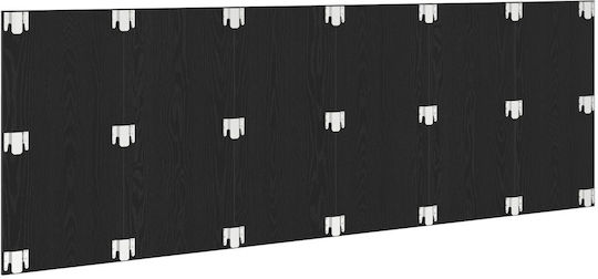 vidaXL Wooden Bed Headboard Black Oak 240x80cm