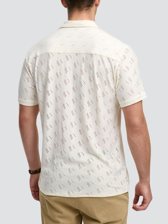 Kurzärmlig Hemd White