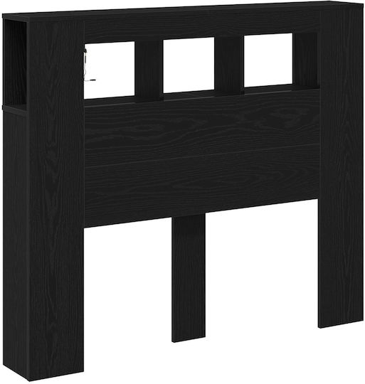 vidaXL Wooden Bed Headboard Black Oak 120x103.5cm