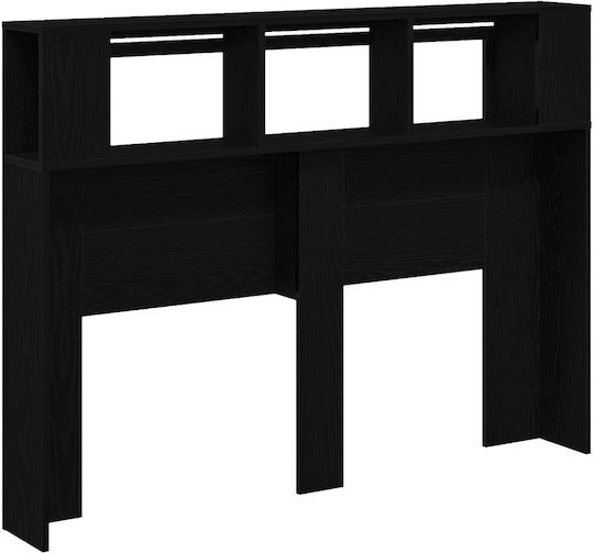 vidaXL Tăblie De Pat Din Lemn Stejar Negru 140x103.5cm