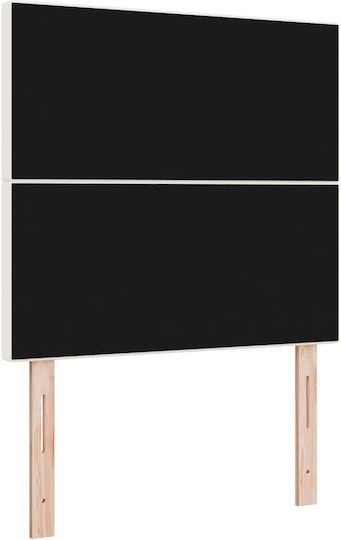 vidaXL Stoff-Kopfstütze für Betten Beige 100x88cm