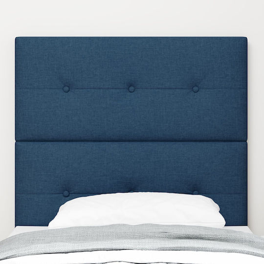 vidaXL Fabric Bed Headboard Blue 80x128cm