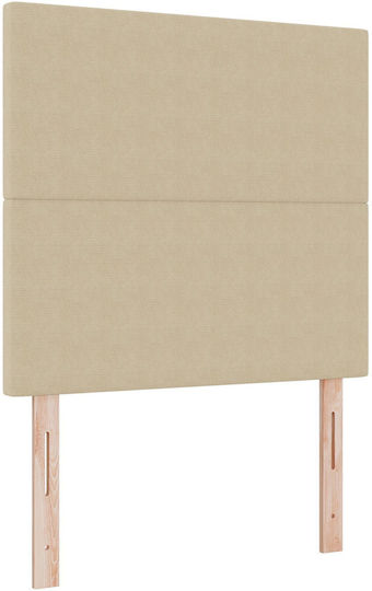 vidaXL Fabric Bed Headboard Soft Green Gray 80x128cm