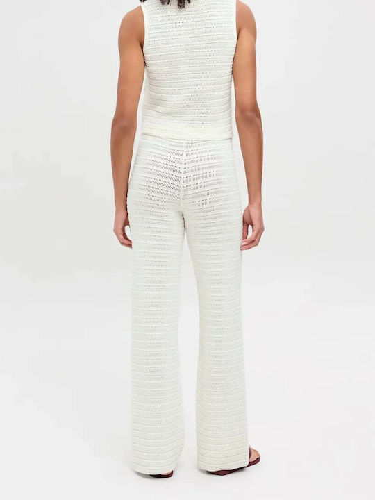 Women's Fabric Trousers Vanilla Ice