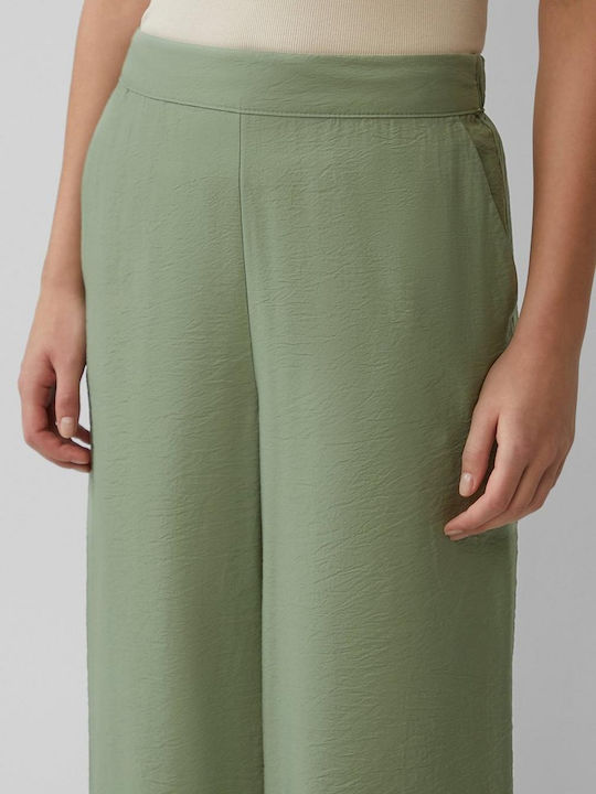 Women's Fabric Trousers Green