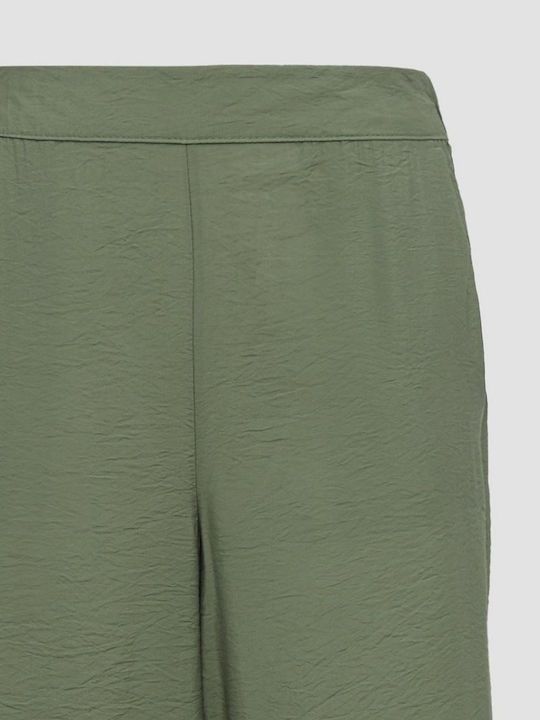 Women's Fabric Trousers Green