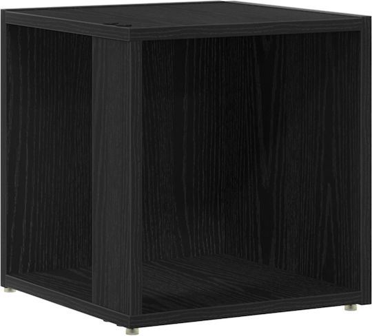 Quadratischer Beistelltisch Holz Schwarz Eiche M33xL33xH34.5cm