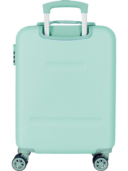 Disney Lovely Stitch Παιδική Βαλίτσα Ταξιδίου Καμπίνας Turquoise με 4 Ρόδες Ύψους 55εκ.