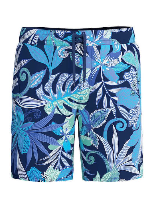 Men's Swimwear Shorts Blue with Patterns