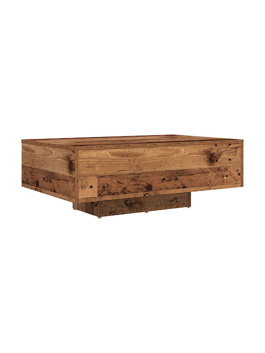 vidaXL Kaffeetisch Zentral aus Massivholz altem Holz M85xT55xH31cm