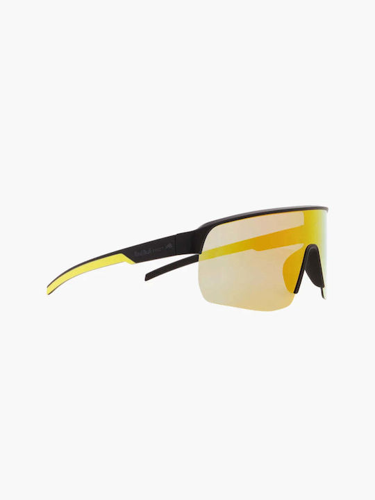 Red Bull Spect Unisex Sunglasses with Black Plastic Frame and Multicolour Mirror Lens DAKOTA-010