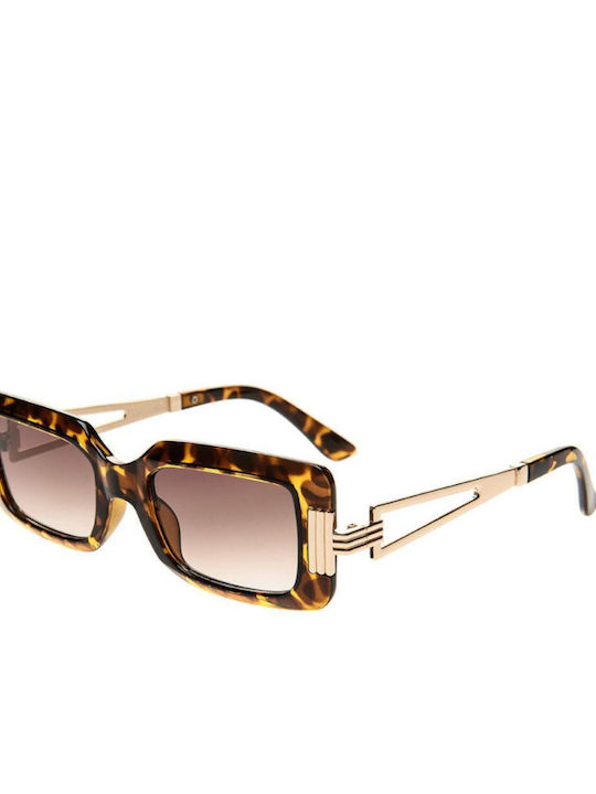 SeeVision Women's Sunglasses with Brown Plastic Frame and Brown Lens 50028-LEOPARD/BROWN