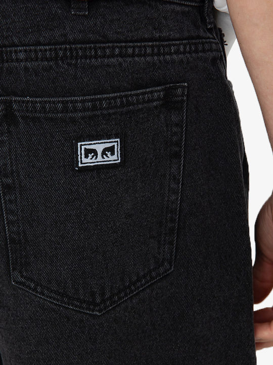 Men's Shorts Jeans Faded Black