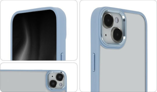 TectoShield Satin Elegante Matt Rückseitencover Metallisches Blau Für iPhone 15 Plus