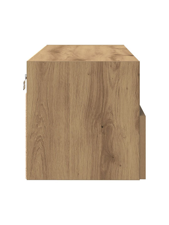 TV-Ständer aus Eichenholz M100xT30xH30cm