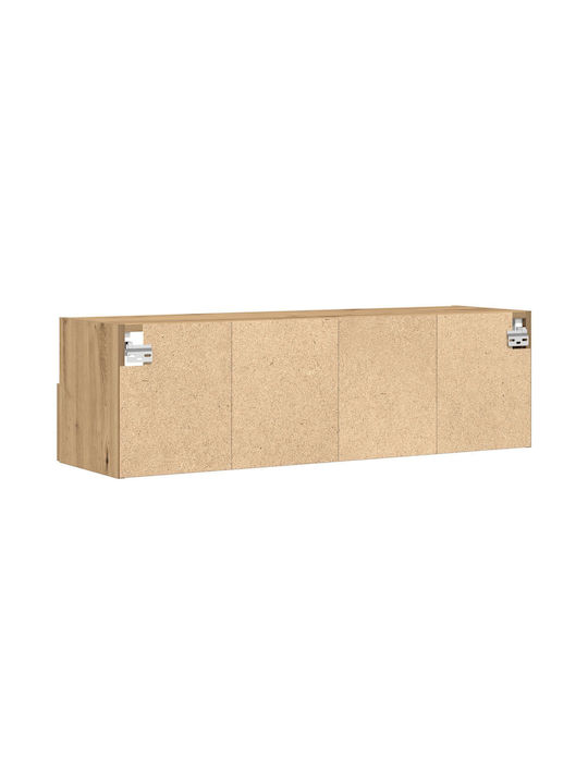 TV-Ständer aus Eichenholz M100xT30xH30cm