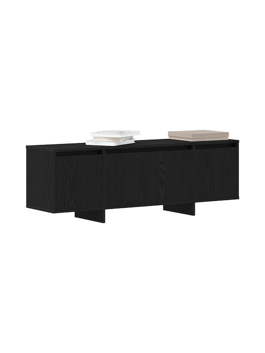 Έπιπλο Τηλεόρασης Μαύρο Δρυς Μ120xΠ30xΥ40.5cm