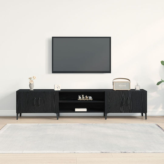 Black Oak TV Stand L180xD31.5xH40cm