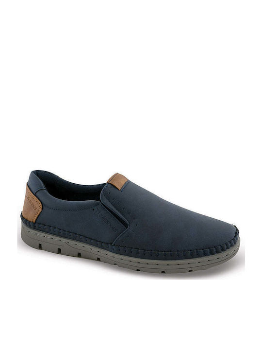Men's Synthetic Leather Moccasins Black