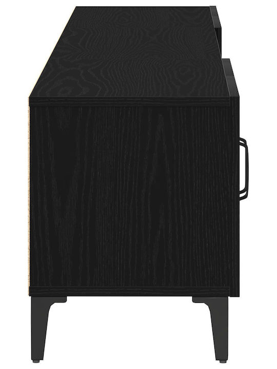 Έπιπλο Τηλεόρασης Μαύρο Δρυς Μ180xΠ31.5xΥ40cm