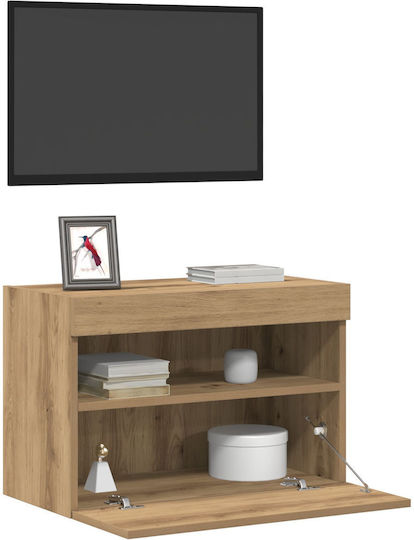 Stand TV Cu Iluminare LED Artisan Oak L60xA30xÎ40cm