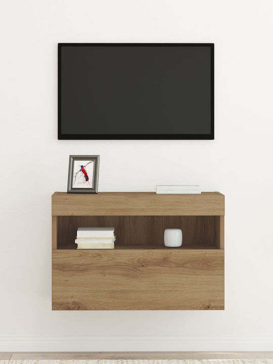 Έπιπλο Τηλεόρασης με Φωτισμό LED Artisan Oak Μ60xΠ30xΥ40cm