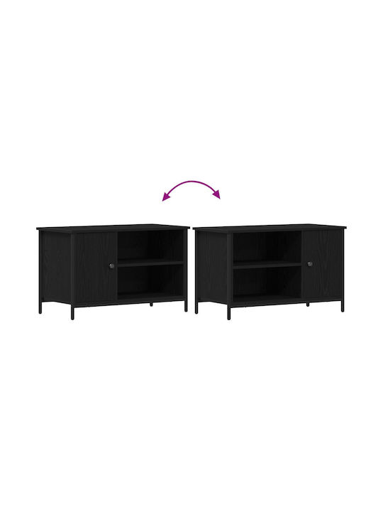 Έπιπλο Τηλεόρασης Μαύρο Δρυς Μ80xΠ40xΥ50cm