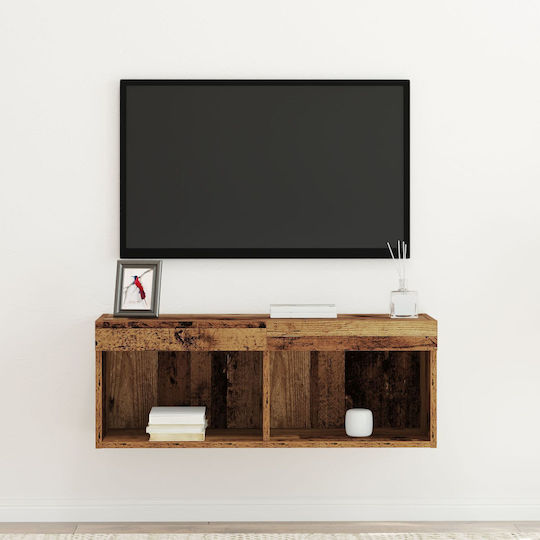 Έπιπλο TV Επιτοίχιο με Φωτισμό Led 80x30x30εκ.