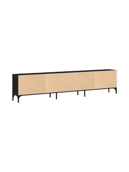 Έπιπλο Τηλεόρασης Μαύρη Δρυς Μ200xΠ25xΥ44cm