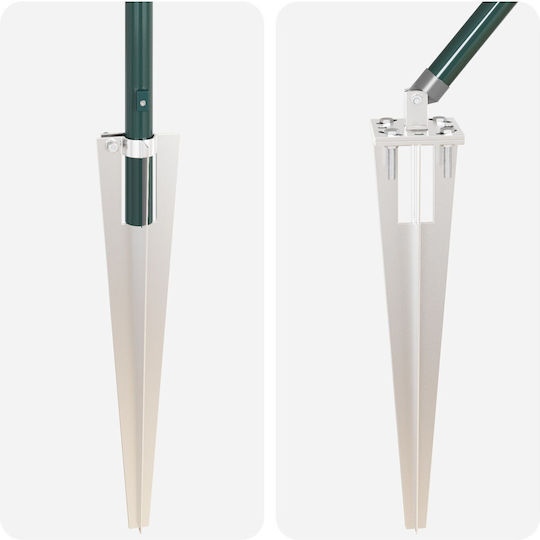 vidaXL Poartă de Gard din Metal în Culoarea Verde x32cm