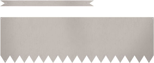 vidaXL Bordură de Grădină din Metal în Culoarea Maro 1.0m x 30cm