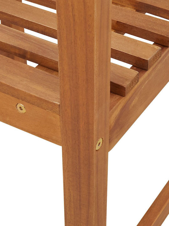 Scaun de exterior Lemn Maro cu pernă 2buc 50x50x91cm
