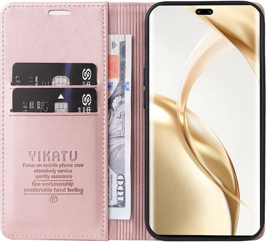 Yikatu Book Synthetic Leather / Silicone Rose Gold (Honor 200 Pro)