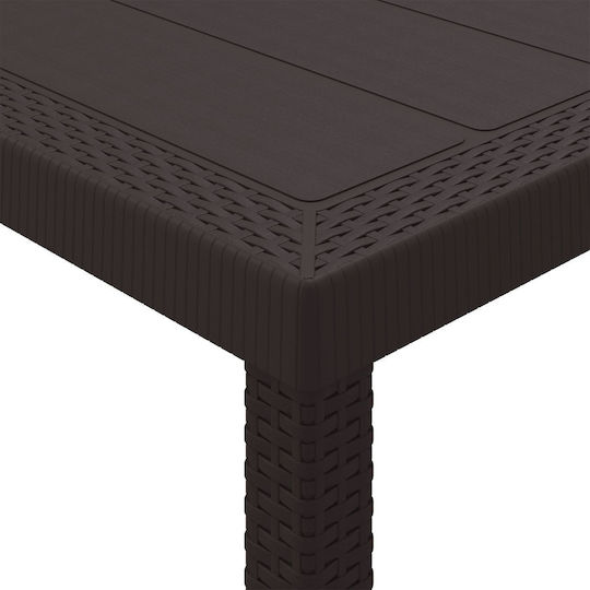Outdoor Armchair Plastic Coffee 3pcs
