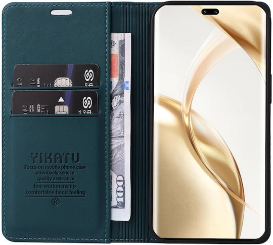 Yikatu Buchen Sie Synthetisches Leder / Silikon Grün (Honor 200 Pro)
