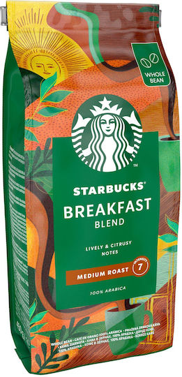 Starbucks Espresso Arabica Breakfast Blend Coffee Grains 450g