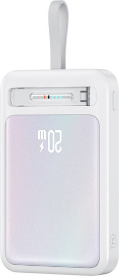 Usams XM Series CD219 MagSafe Power Bank 10000mAh 22.5W με Θύρα USB-C Λευκό