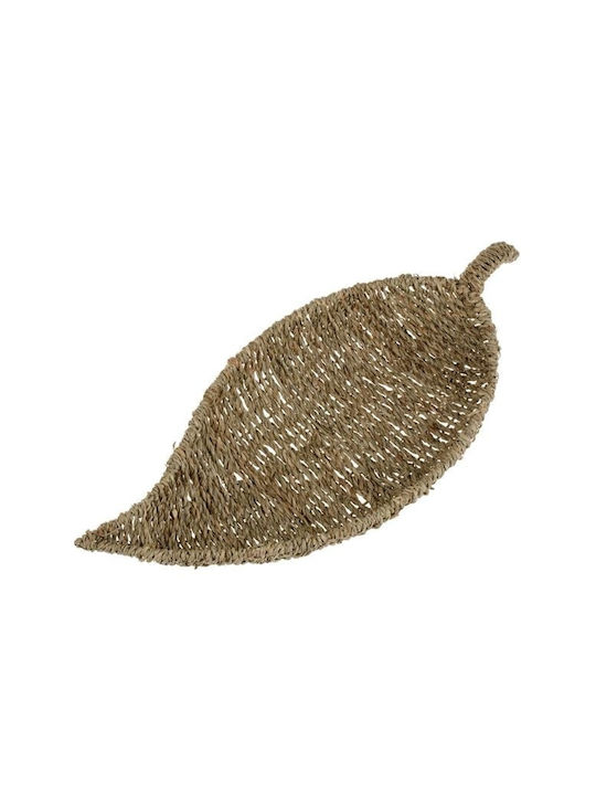 Platou Decorativ Metalic Bej 1buc 46x20x6buc