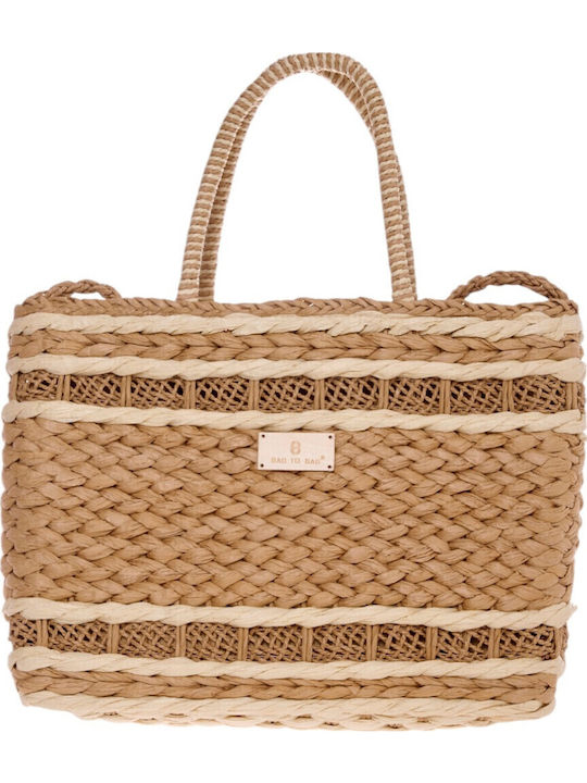 Bag to Bag Ψάθινη Τσάντα Θαλάσσης Πορτοκαλί Bag to Bag Ψάθινη Τσάντα Θαλάσσης Πορτοκαλί